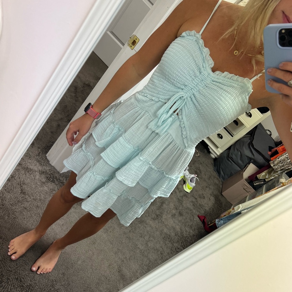 Light blue summer dress S